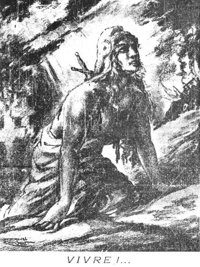 1940 17 juillet Marianne Dessin de Emmanuel Cocart Vivre Marianne poignardee dans le dos.jpg